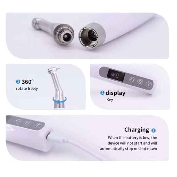 Wireless Dental Electric Implant Wrench Torque Motor & 16 Types of Screwdrivers Kit - Image 4