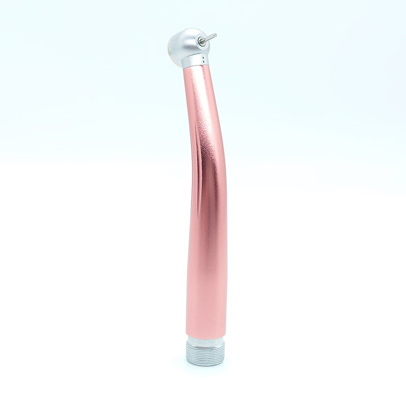 Single Water Spray High Speed Handpiece Aluminum Alloy Pink Handle