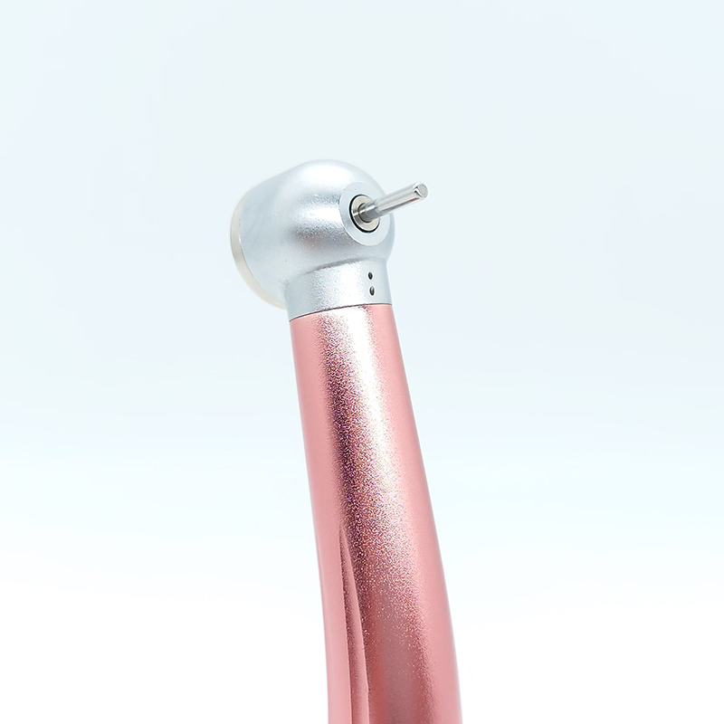 Single Water Spray High Speed Handpiece Aluminum Alloy Pink Handle - Image 2