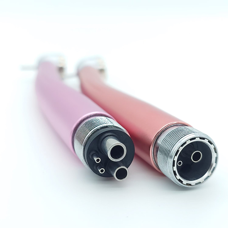 Single Water Spray High Speed Handpiece Aluminum Alloy Pink Handle - Image 5