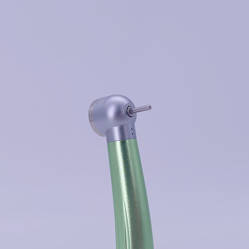 Single Water Spray High Speed Handpiece Aluminum Alloy Green Handle - Image 2