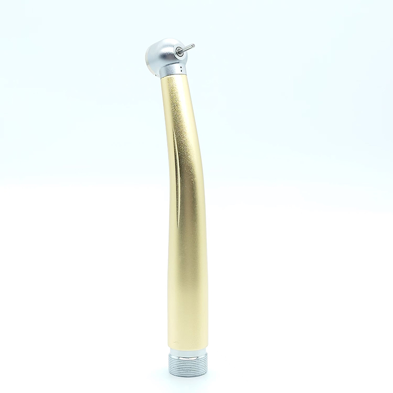 Single Water Spray High Speed Handpiece Aluminum Alloy Golden Handle
