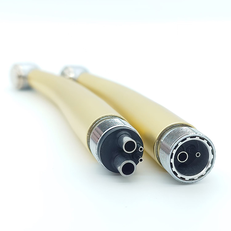 Single Water Spray High Speed Handpiece Aluminum Alloy Golden Handle - Image 5