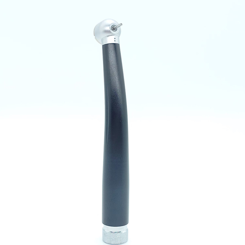 Single Water Spray High Speed Handpiece Aluminum Alloy Black Handle