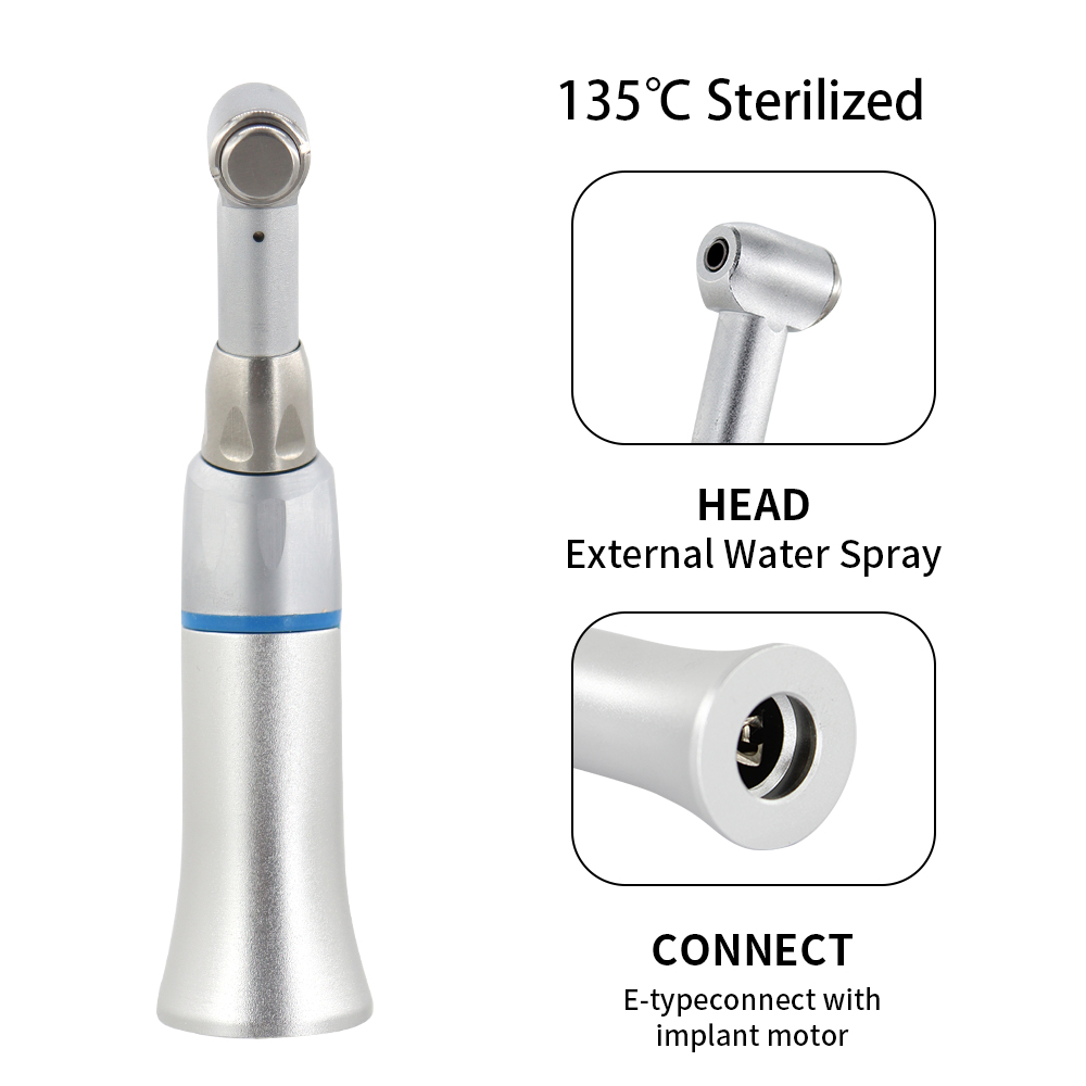 Dental External Low Speed Contra Angle Handpiece Push Button Type A - Image 3